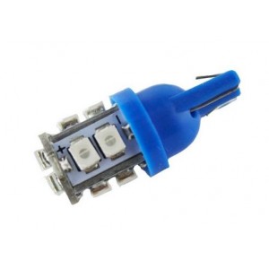 LED T10 lamp SMD 3528 12V/24V blauw LED T10 lamp SMD 3528 12V/24V blauw